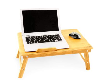 DA1465 Bambusowy stolik GoEco® na laptopa, śniadanie do łóżka