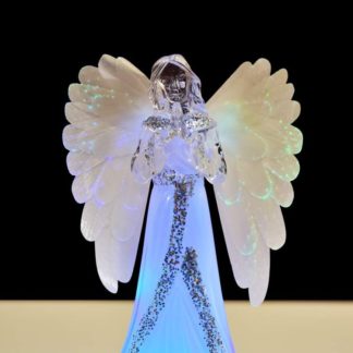 DA25611 21 cm świecący anioł ze zmiennym oświetleniem LED