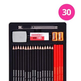 DA27601 30 szt. RYSUNKOWY ZESTAW grafitowych ołówków i narzędzi
