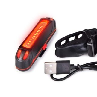 DA34131 Ładowana USB intensywna czerwona lampka rowerowa LED