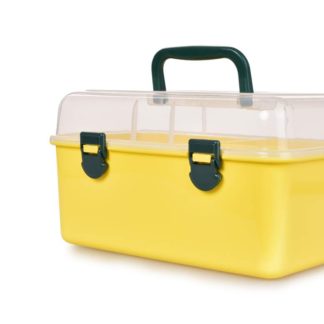 DA37081 14,5 cm żółty kuferek do przechowywania ze składanym uchwytem
