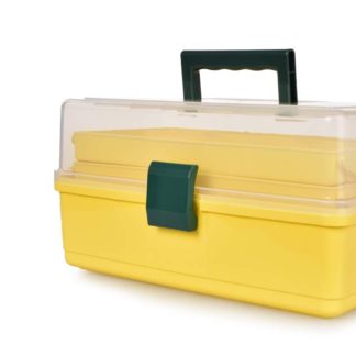 DA37101 17,5 cm żółty kuferek do przechowywania ze składanym uchwytem