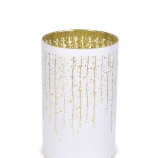 DA38381 15,5 cm szklany świecznik z oświetleniem led