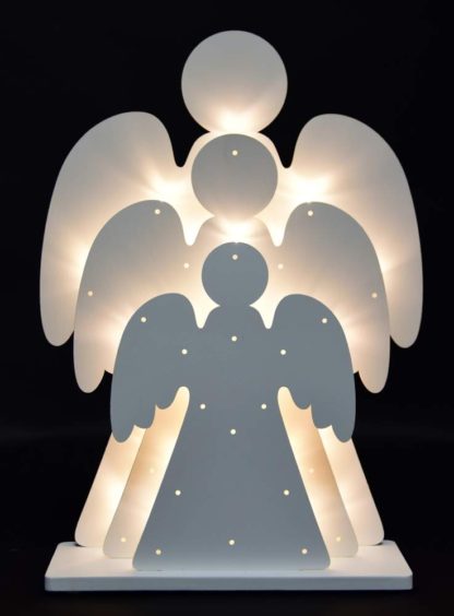 DA78683 Trzy świecące anioły, z oświetleniem LED