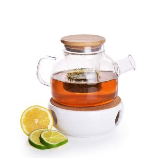 FC30941 2w1 szklany dzbanek do herbaty 750 ml + podgrzewacz ceramiczny, BOROSIL GLASS