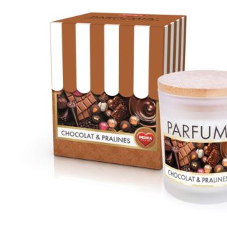 FC33402 250 ml sojowa eko-świeczka zapachowa, czekolada i pralinki, CHOCOLAT & PRALINES, PARFUMIA®