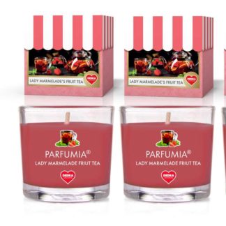 FC33404W WOTYWNY ZESTAW 3 szt. sojowych eko-świeczek zapachowych PARFUMIA®, pieczona herbata, LADY MARMELADE’S FRUIT TEA