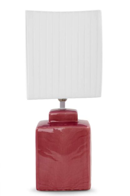 FC83513 CUBE lampa stołowa 42 cm, różowo-fioletowa