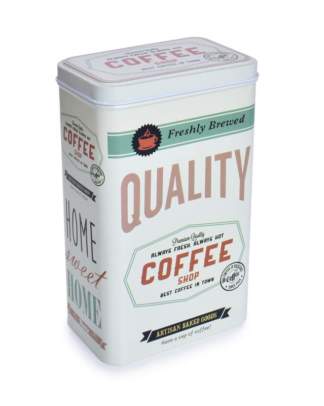 DA26330 Metalowu pojemnik QUALITY COFFEE z pokrywką